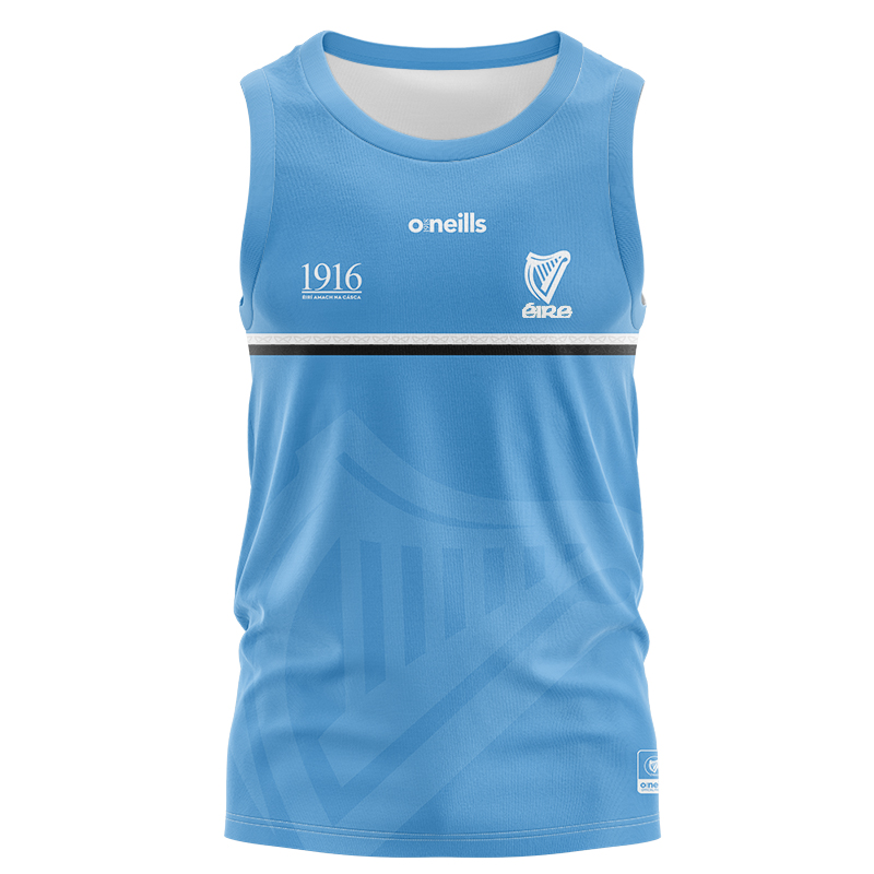 Men's Ireland GAA 1916 Commemoration Sky Blue Sleeveless Jersey