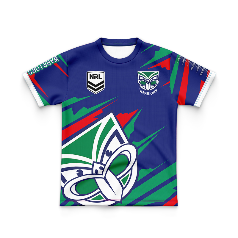 Kid's NRL New Zealand Warriors 2024 'FISHFINDER' Jersey