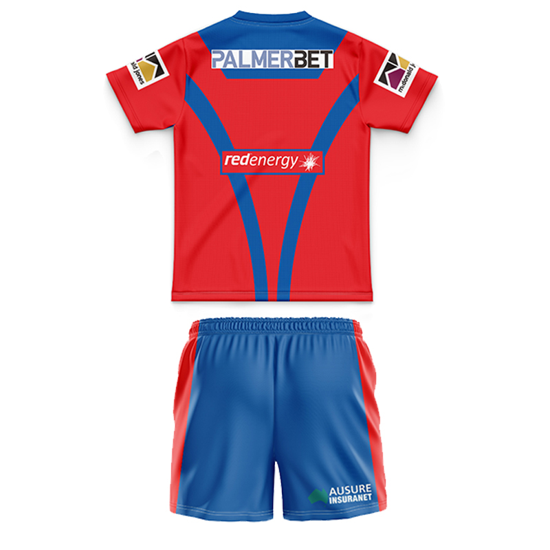 Kid's NRL Newcastle Knights 2024 Home Jersey+Shorts