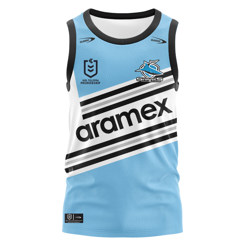 NRL Cronulla-Sutherland Sharks 2024 Heritage Singlet