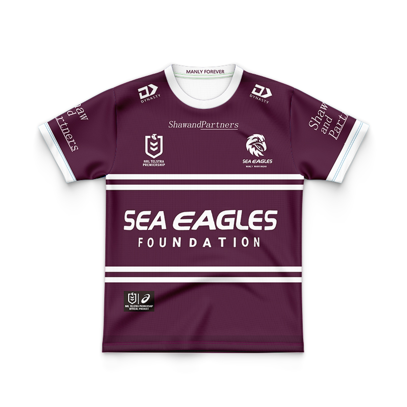 Kid's NRL Manly Warringah Sea Eagles 2024 Home Jersey