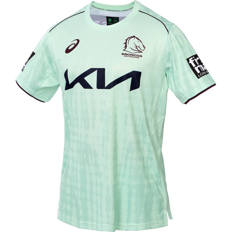 NRL Brisbane Broncos 2025 Mint Training Jersey