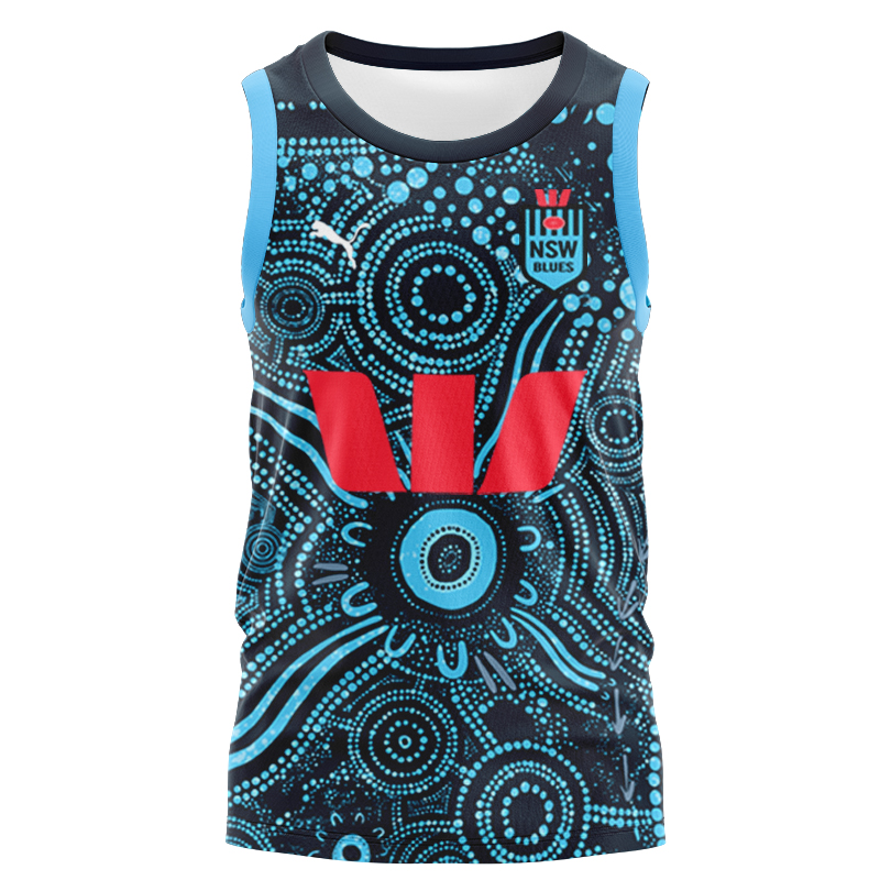 NRL NSW Blues 2024 Indigenous Singlet