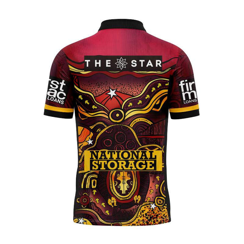 NRL Brisbane Broncos 2021 Indigenous Polo Shirt