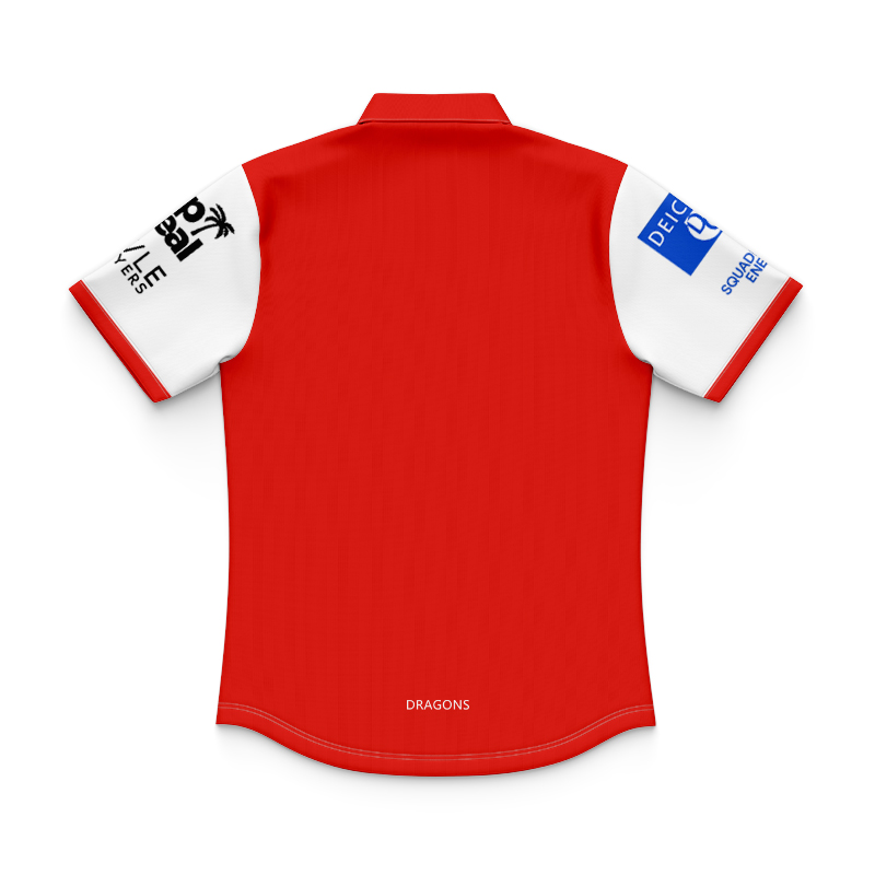 Kid's NRL St George Illawarra Dragons 2024 Player Polo Shirt