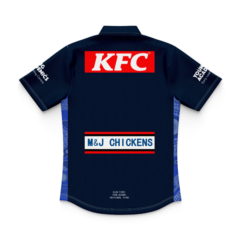 Kid's NRL Canterbury-Bankstown Bulldogs 2024 Indigenous Polo Shirt