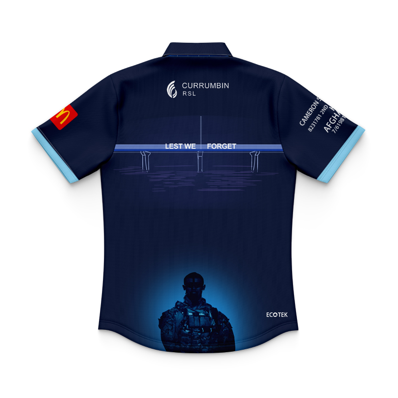 Kid's NRL Gold Coast Titans 2024 ANZAC Polo Shirt