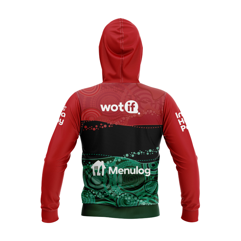 Kid's NRL South Sydney Rabbitohs 2024 Captains Run Hoodie