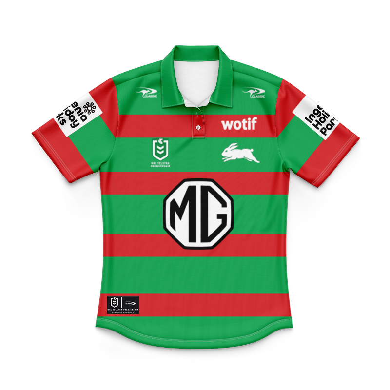 Kid's NRL South Sydney Rabbitohs 2024 Away Polo Shirt