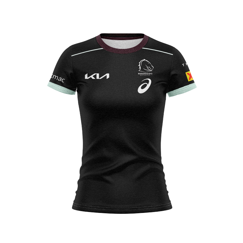 Women's NRL Brisbane Broncos 2025 Black Team Jersey