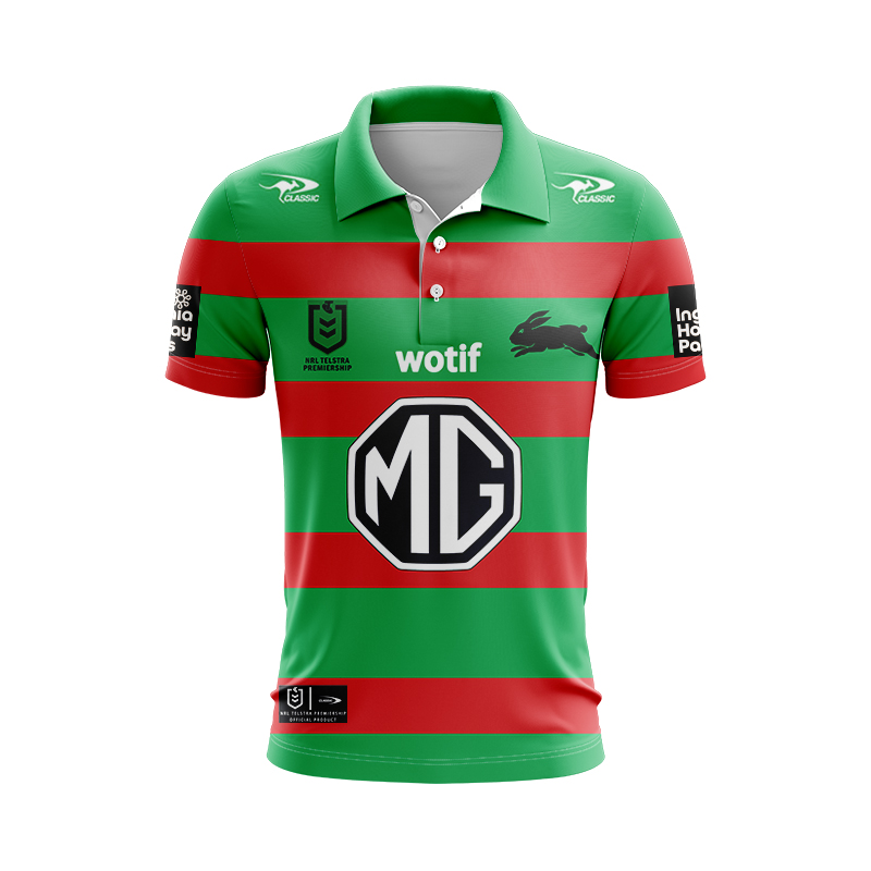 NRL South Sydney Rabbitohs 2024 Home Polo Shirt