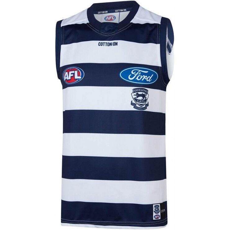 AFL Geelong Cats 2019 Blue White Guernsey
