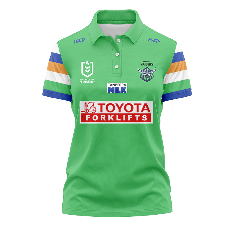 Women's NRL Canberra Raiders 2024 Home Polo Shirt