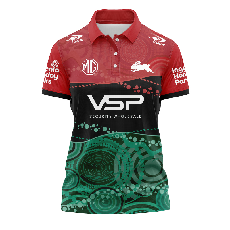 Women's NRL South Sydney Rabbitohs 2024 STID Training Polo Shirt