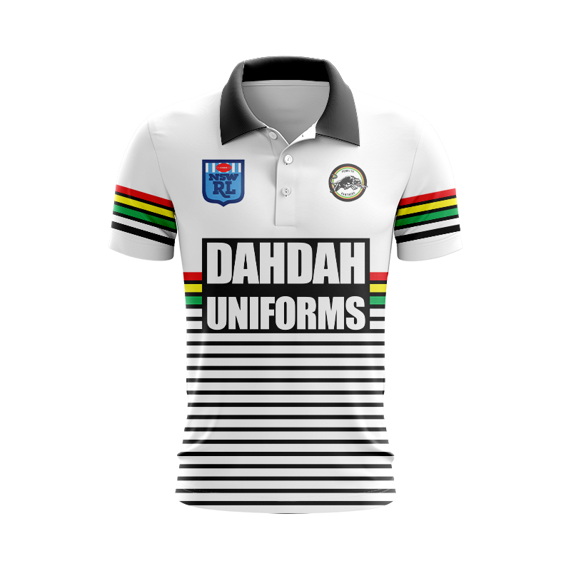 NRL Penrith Panthers 1991 Retro Away Polo Shirt