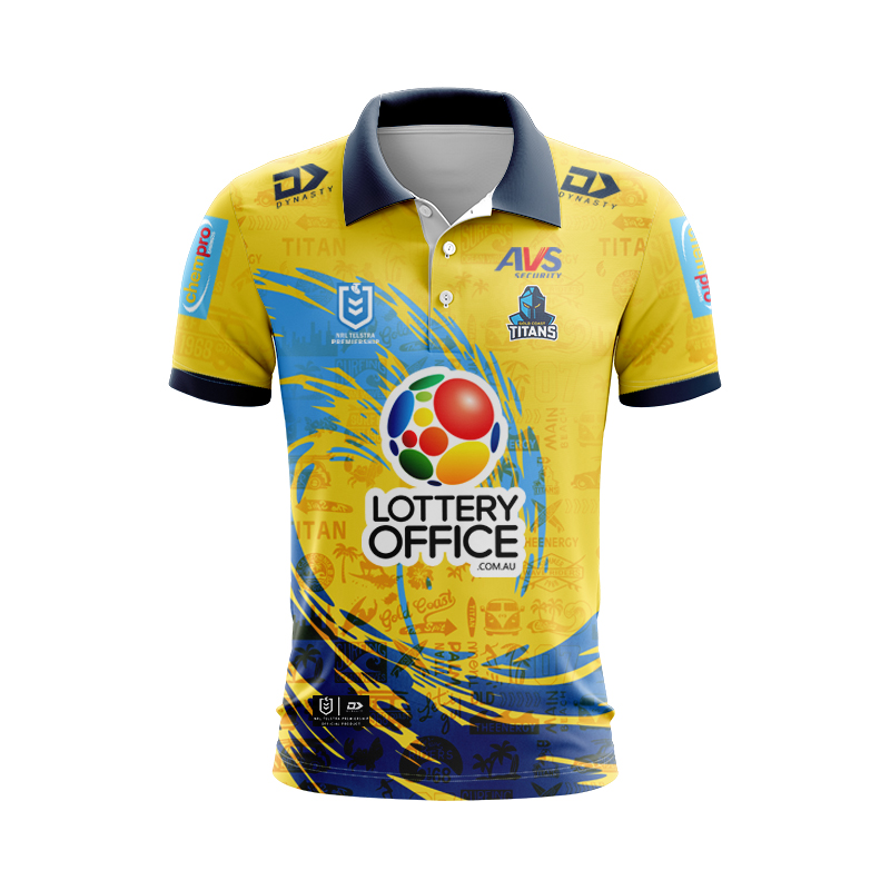 NRL Gold Coast Titans 2024 City Polo Shirt