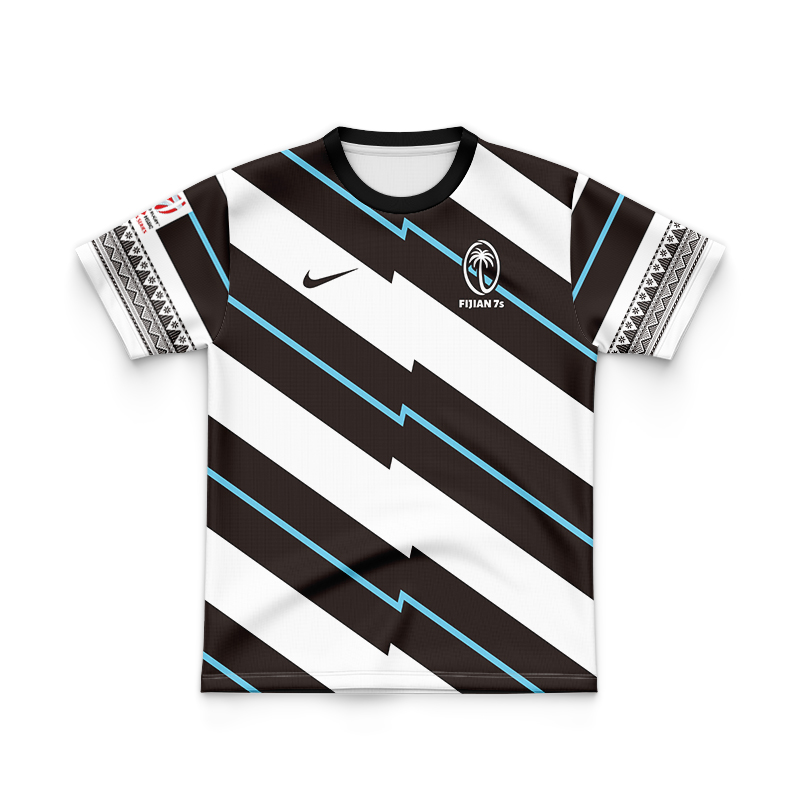 Kid's Fiji Rugby 2021 7s Home Jersey