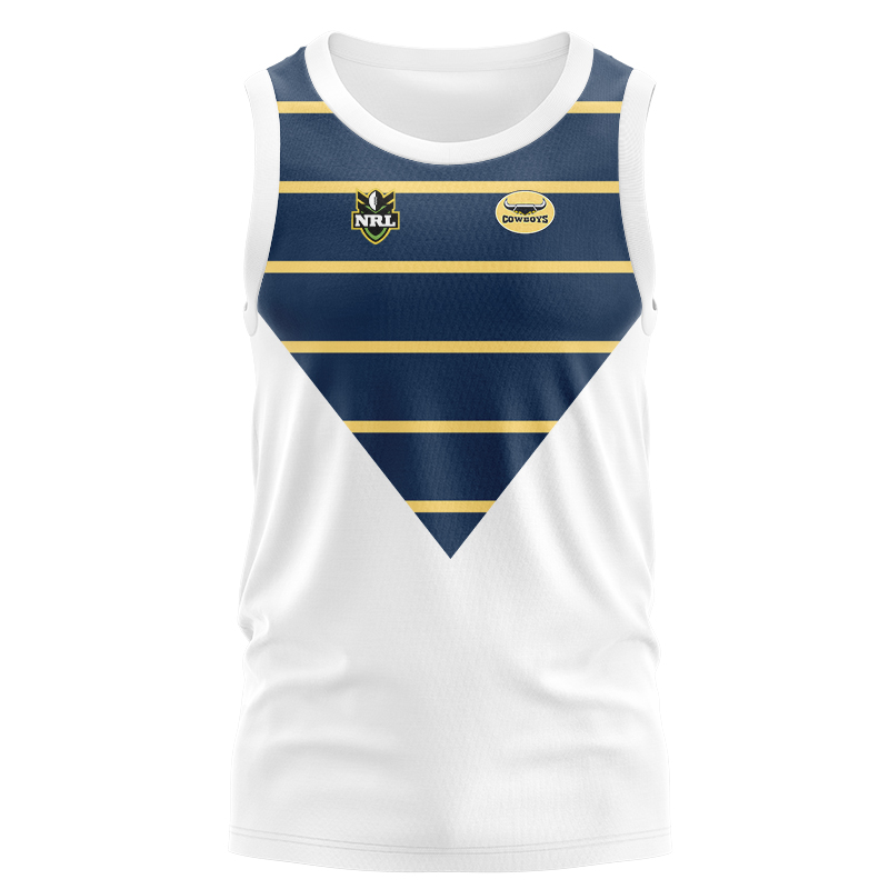 NRL North Queensland Cowboys 1998 Retro Singlet