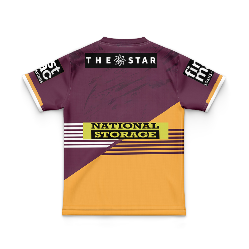 Kid's NRL Brisbane Broncos 2024 Home Jersey