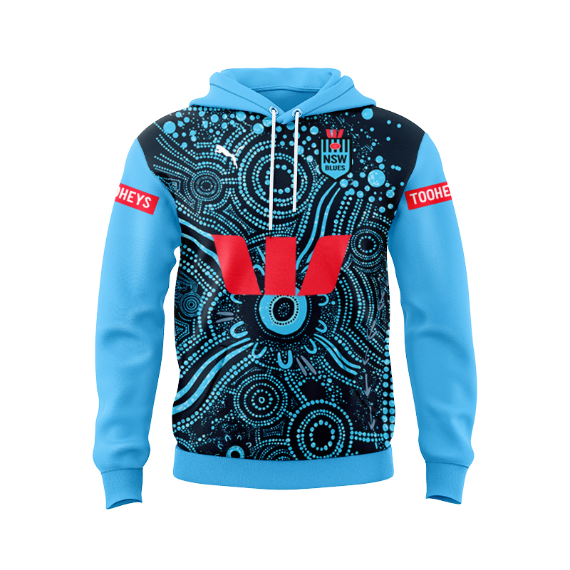 NRL NSW Blues 2024 Indigenous Hoodie