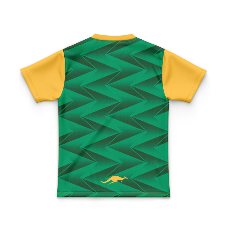 Kid's Australia Kangaroos 2024 Green Pro Training Jersey