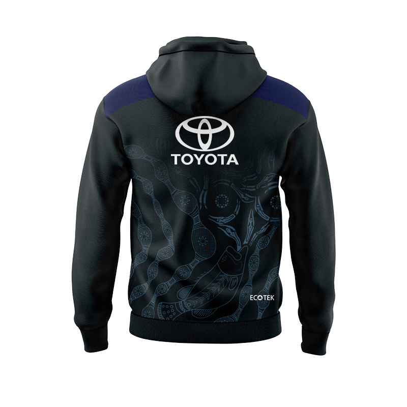NRL North Queensland Cowboys 2024 Indigenous Dark Hoodie