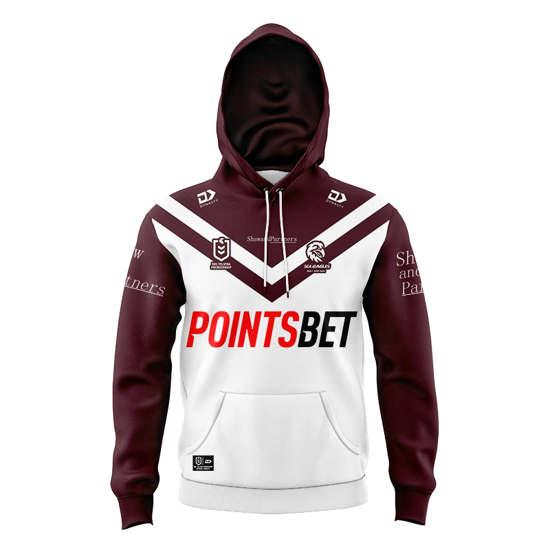 Kid's NRL Manly Warringah Sea Eagles 2024 Away Hoodie