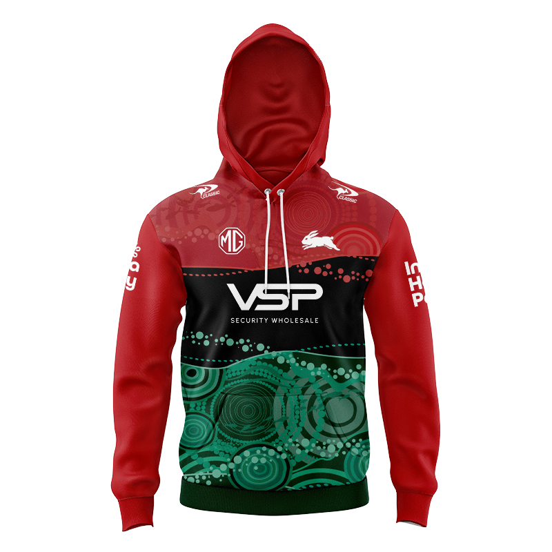 Kid's NRL South Sydney Rabbitohs 2024 Captains Run Hoodie