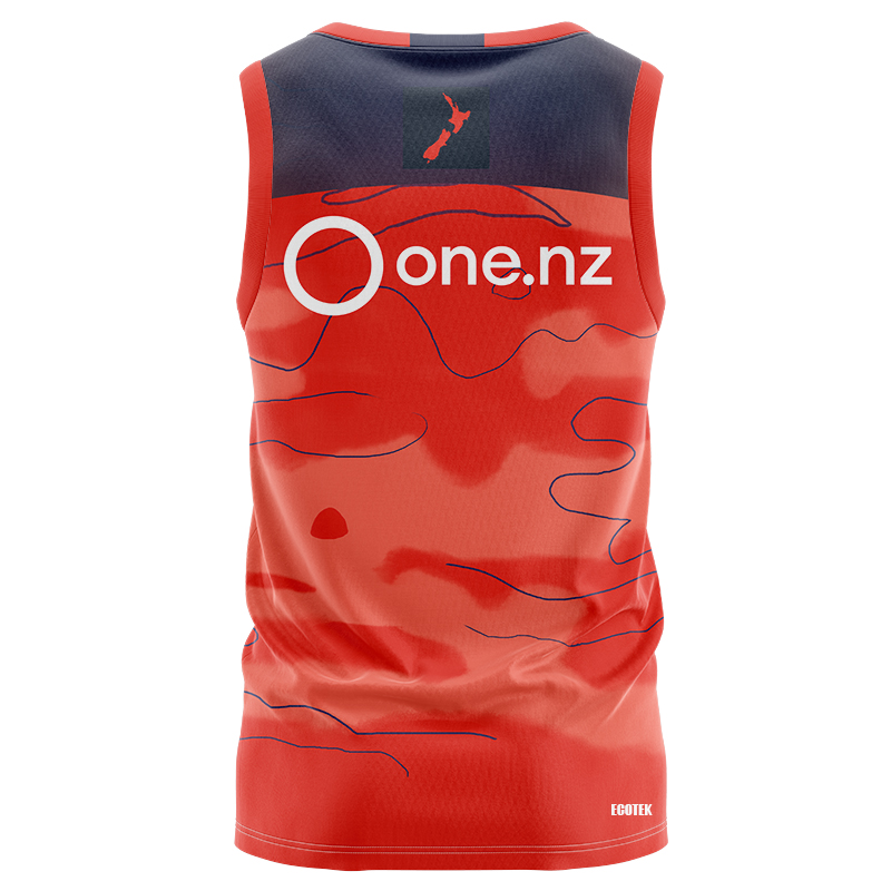 NRL New Zealand Warriors 2024 Dynasty Orange Training Singlet