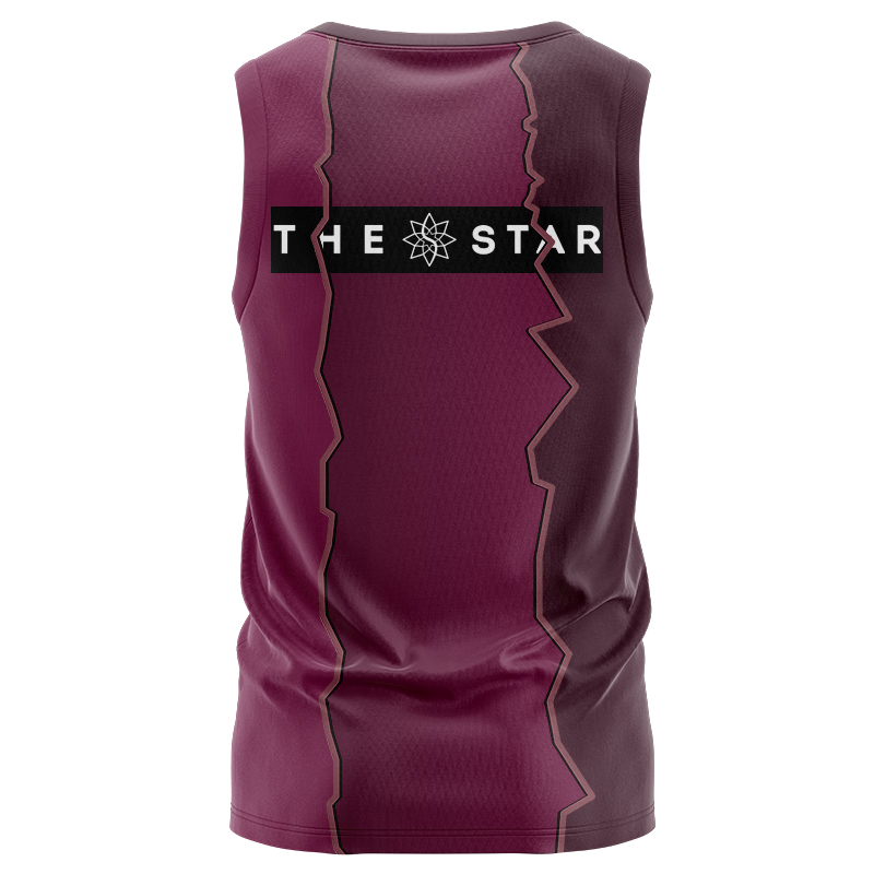 NRL Brisbane Broncos 2024 Sunstone Training Mix Singlet