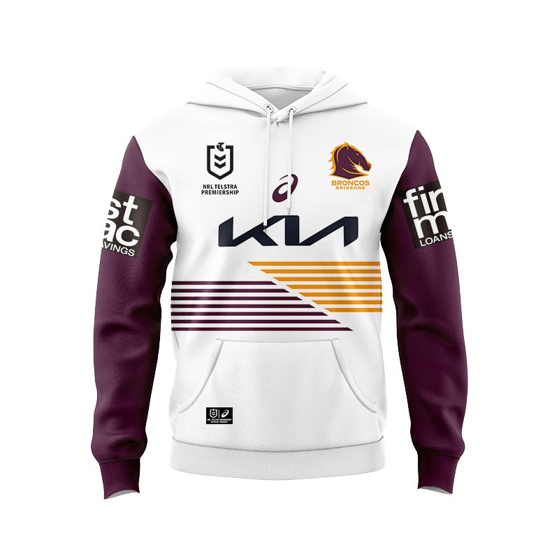 NRL Brisbane Broncos 2024 Away Hoodie