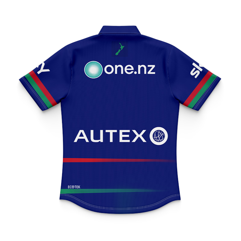 Kid's NRL New Zealand Warriors 2024 Dynasty Training Polo Shirt