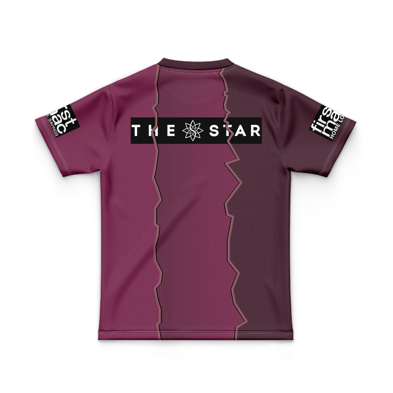 Kid's NRL Brisbane Broncos 2024 Sunstone Training Mix Jersey