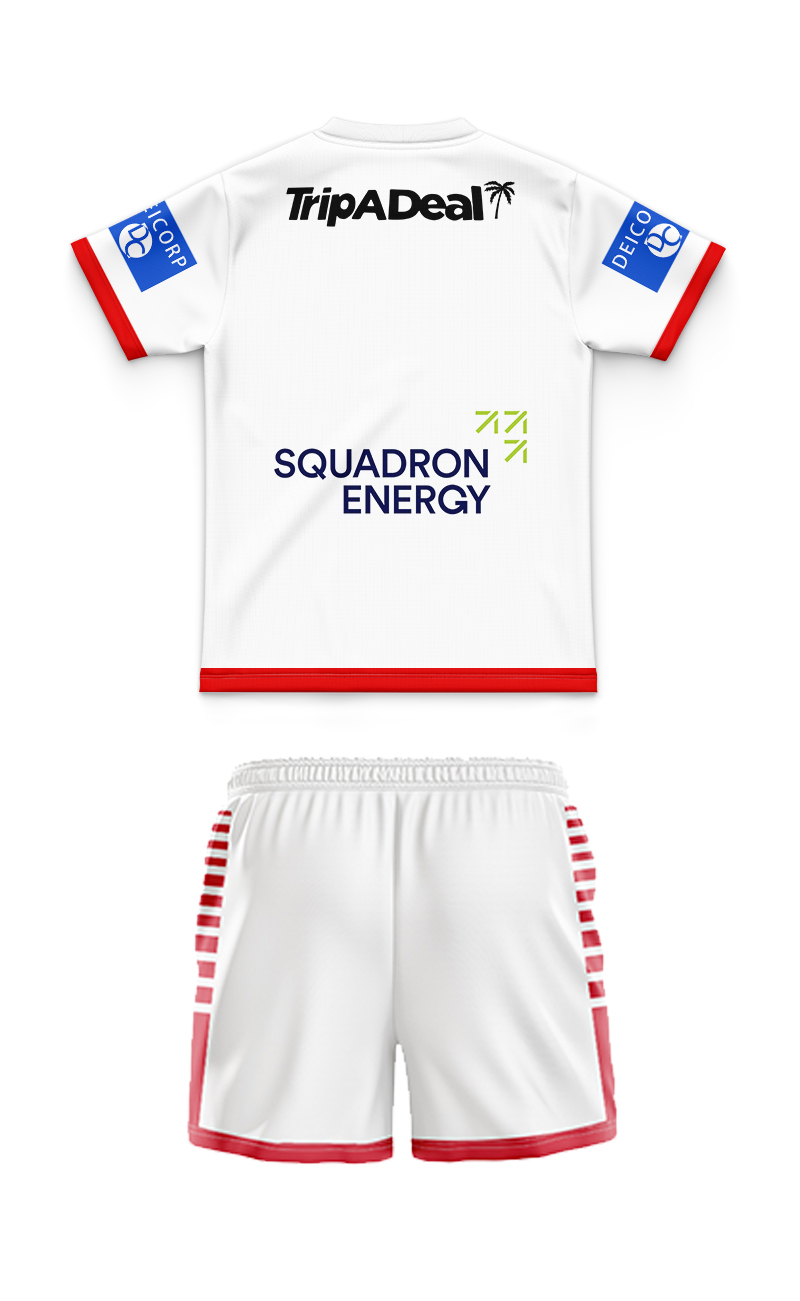 Kid's NRL St George Illawarra Dragons 2024 Home Jersey+Shorts