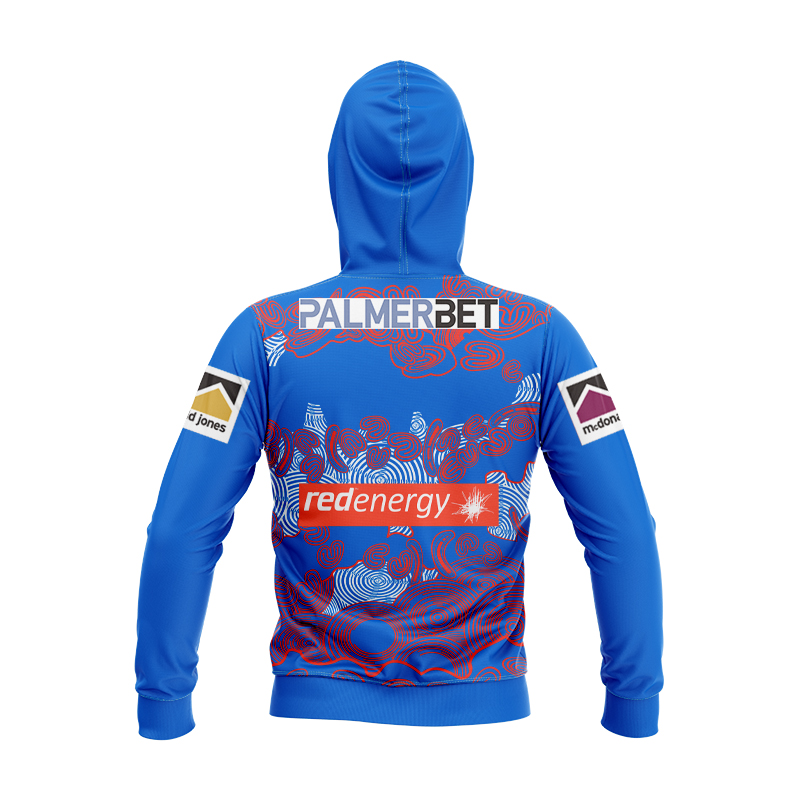 Kid's NRL Newcastle Knights 2024 Warm Up Hoodie