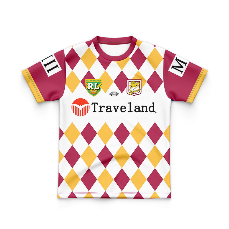 Kid's NRL Brisbane Broncos 1995 Retro Jersey