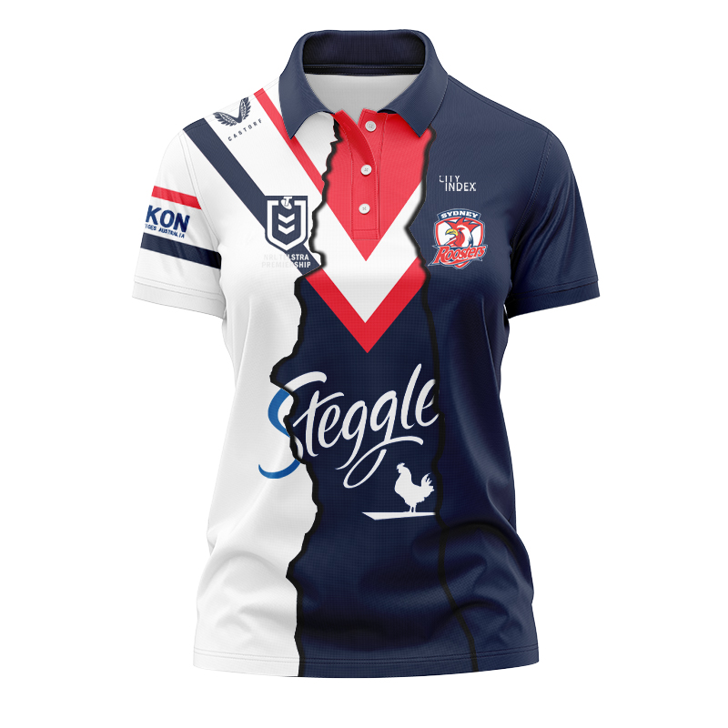 Women's NRL Sydney Roosters 2024 Mix Polo Shirt