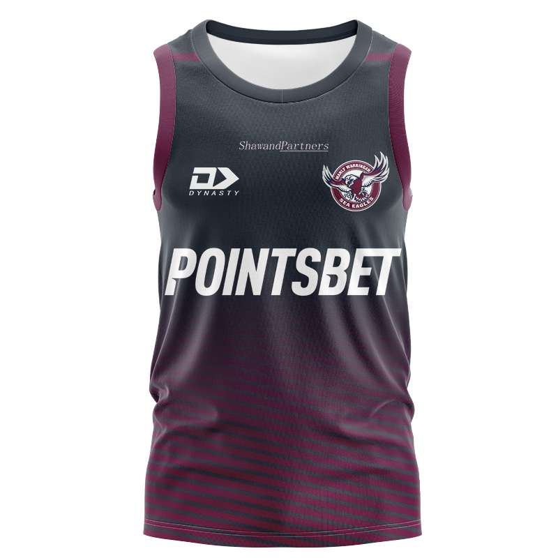 NRL Manly Warringah Sea Eagles 2024 Alternate Training Singlet