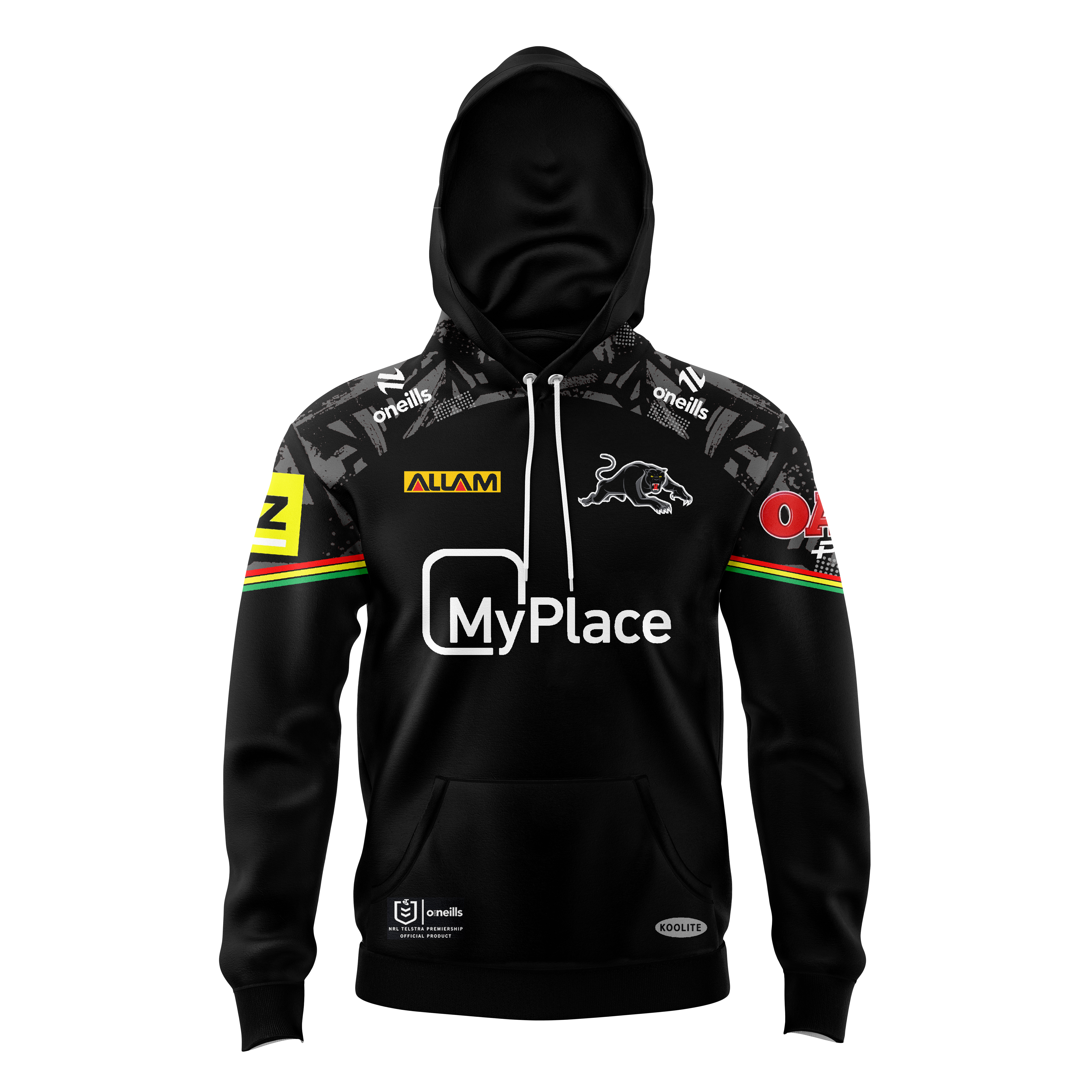 Kid's NRL Penrith Panthers 2024 Home Training Hoodie