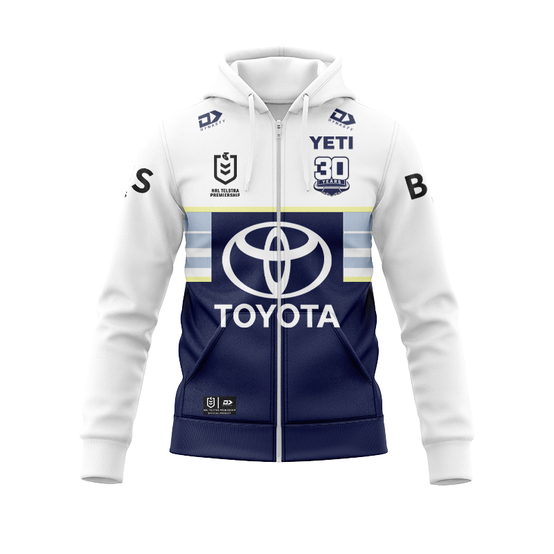 NRL North Queensland Cowboys 2025 Away Zipper Hoodie