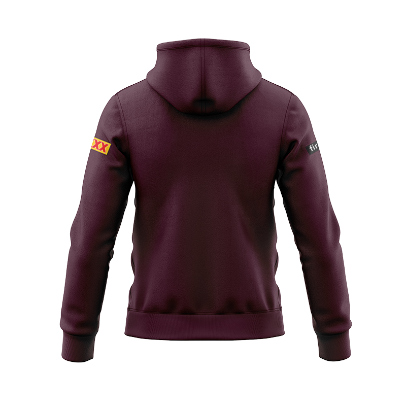 NRL Brisbane Broncos 2021 Brown Zipper Hoodie