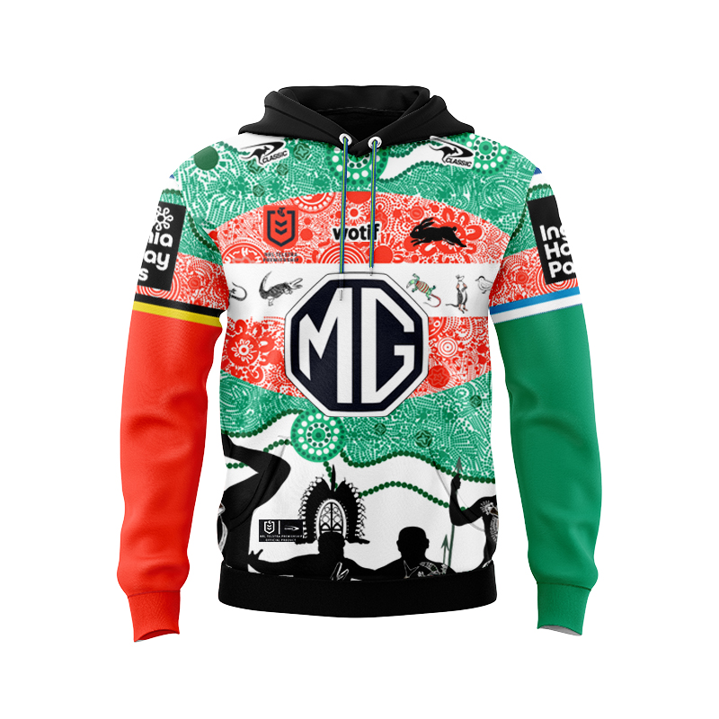NRL South Sydney Rabbitohs 2024 Indigenous Hoodie