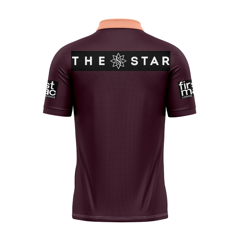 NRL Brisbane Broncos 2024 Sunstone Training Polo Shirt