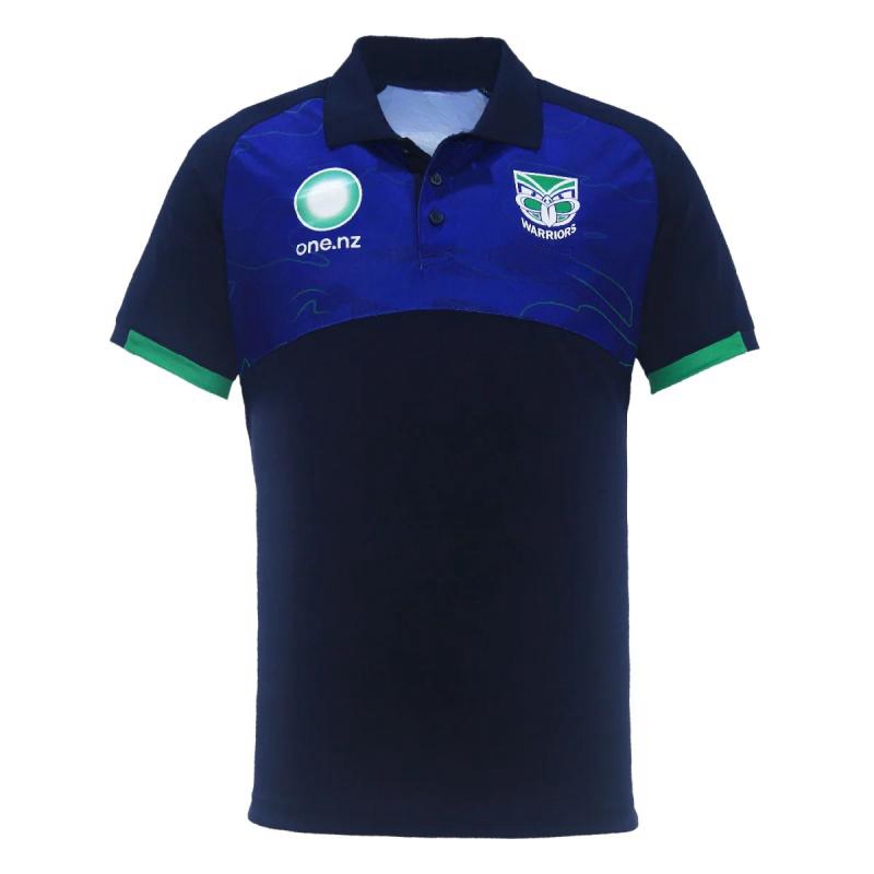 NRL New Zealand Warriors 2024 Dynasty Media Polo Shirt