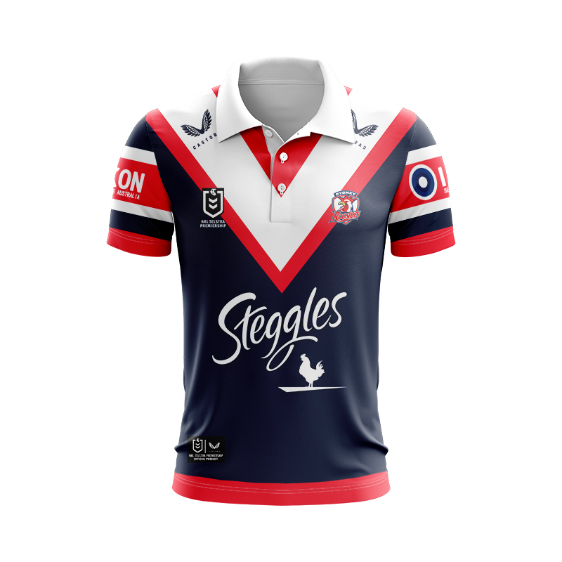 NRL Sydney Roosters 2024 Home Polo Shirt