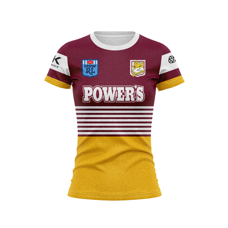 Women's NRL Brisbane Broncos 1992 Retro Jersey