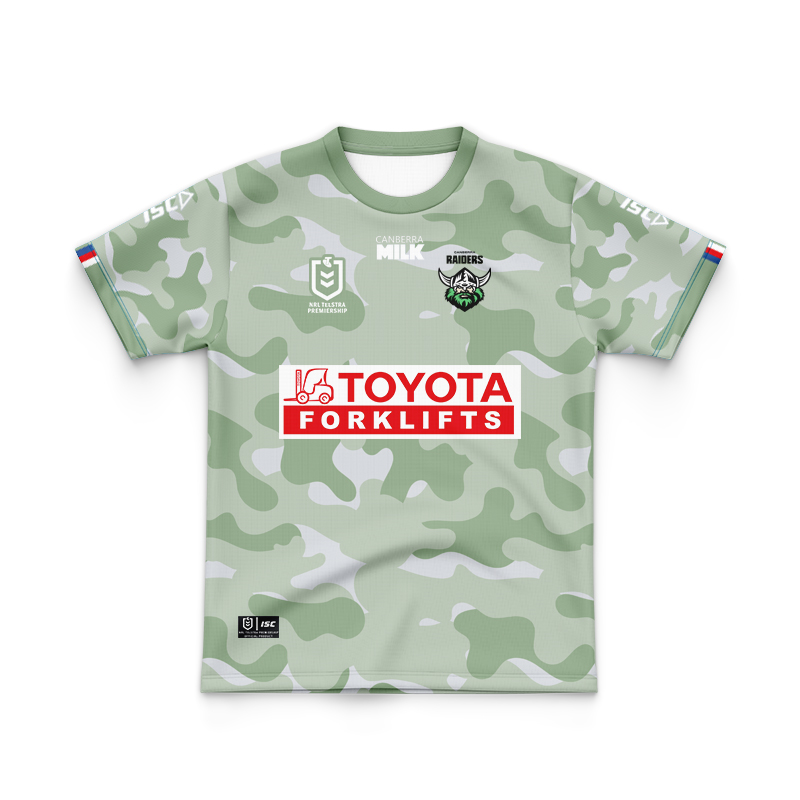 Kid's NRL Canberra Raiders 2024 ANZAC Jersey