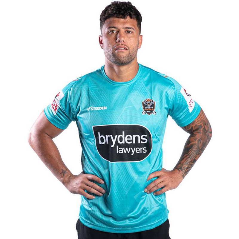 NRL Wests Tigers 2024 Lite Blue Training Jersey