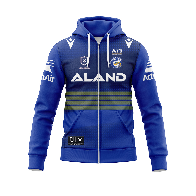 NRL Parramatta Eels 2024 Home Zipper Hoodie