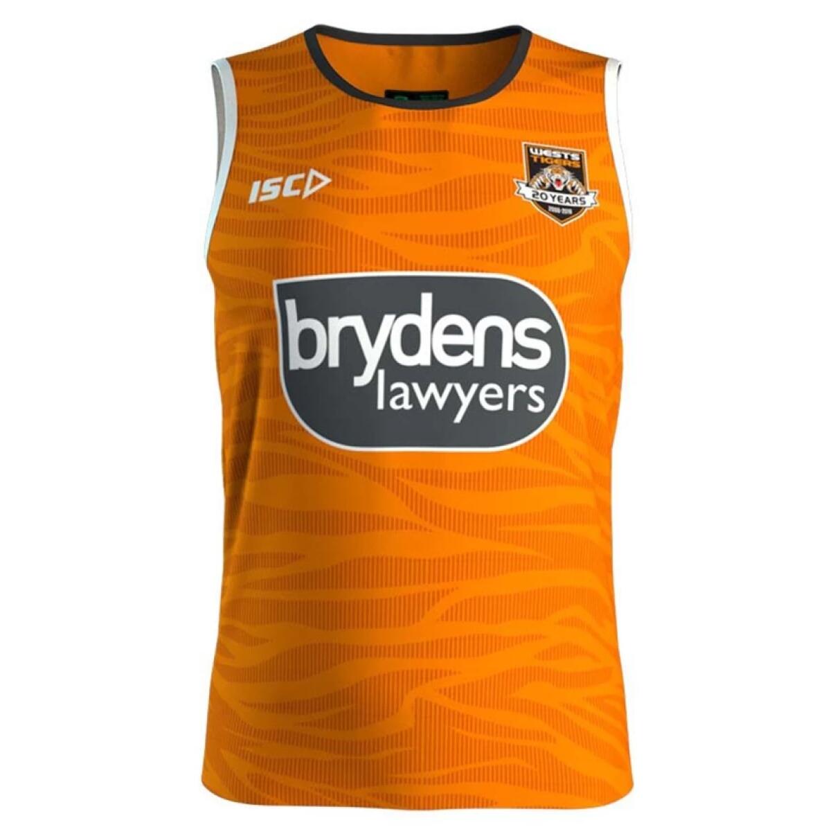 NRL Wests Tigers 2019 Training Tank Top